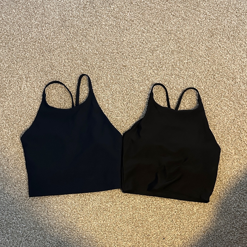 Black and Navy Sports Bras
